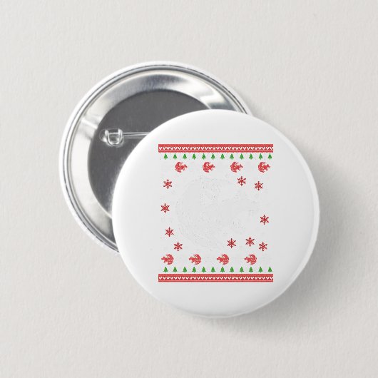 Wolf Christmas Button (Vorne & Hinten)