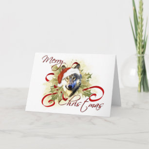 Wolf Christmas Cards Feiertagskarte