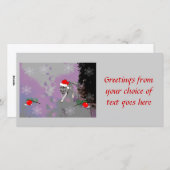 Wolf Christmas Feiertagskarte (Vorne/Hinten)