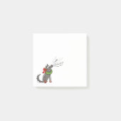 Wolf Christmas Funny Cute Kids Post-it Klebezettel (Vorderseite)