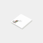 Wolf Christmas Funny Cute Kids Post-it Klebezettel (angewinkelt)