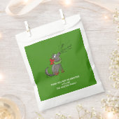 Wolf Christmas Funny Niedlich Kids Geschenktütchen (Ausgeschnitten)