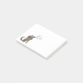 Wolf Christmas Funny Niedlich Kids Post-it Klebezettel (angewinkelt)