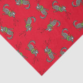 Wolf Christmas Funny Niedlich Kids Seidenpapier (Ausschnitt)