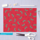 Wolf Christmas Funny Niedlich Kids Seidenpapier (Handwerk)