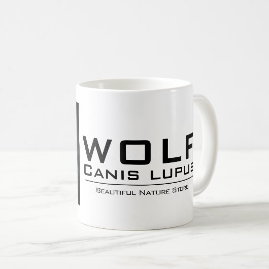 WOLF：Classic Mug Kaffeetasse (VorderseiteRechts)