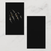 Wolf Claw krratch Wolves Forest Animal Visitenkarte (Vorne/Hinten)