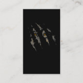 Wolf Claw krratch Wolves Forest Animal Visitenkarte (Vorderseite)