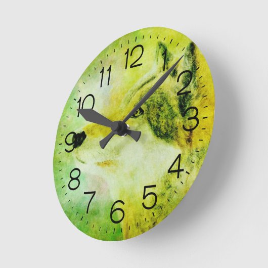 Wolf Clock Runde Wanduhr (Winkel)