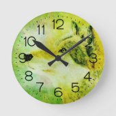 Wolf Clock Runde Wanduhr (Vorderseite)