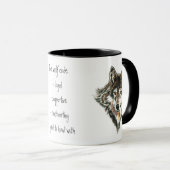 Wolf Code Quote, Wolves Animal Tasse (VorderseiteRechts)
