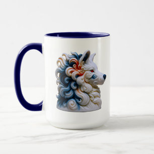 Wolf Coffee Kunst Tasse