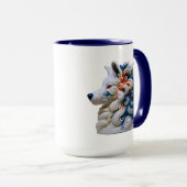 Wolf Coffee Kunst Tasse (VorderseiteRechts)
