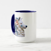 Wolf Coffee Kunst Tasse (Vorderseite Links)