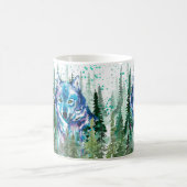 Wolf Coffee Tasse | Farbiger Watercolor Wolf (Mittel)