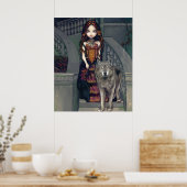 Wolf Countess ART PRINT Wölfe Gothic Vampire Poster (Küche)