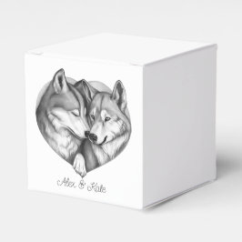 Wolf Couple Geschenkschachtel