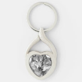 Wolf Couple Schlüsselanhänger (Vorderseite)