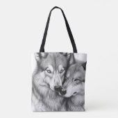 Wolf Couple Tasche (Rückseite)