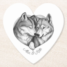 Wolf Couple Untersetzer
