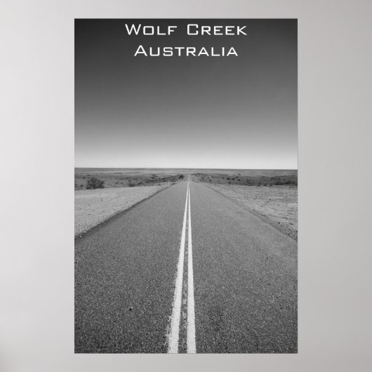 Wolf Creek Australia - Schwarz-Weiß - Poster (Vorne)