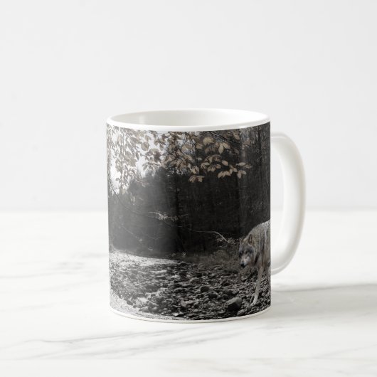 Wolf Creek Brook Forest Landschaft Kaffeetasse (VorderseiteRechts)