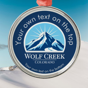 Wolf Creek Colorado Medaille  Ornament Aus Metall