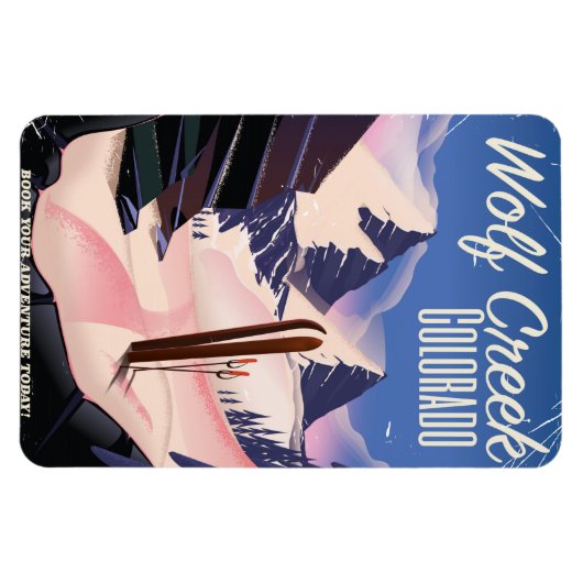 Wolf Creek Colorado Skiposter Magnet (Horizontal)