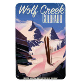 Wolf Creek Colorado Skiposter Magnet (Vertikal)