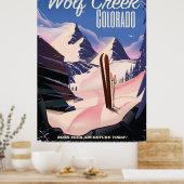 Wolf Creek Colorado Skiposter Poster (Küche)