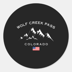 Wolf Creek P Colorado Rocky Mountains Skigebiet S Runder Aufkleber