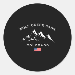Wolf Creek P Colorado Rocky Mountains Skigebiet S Runder Aufkleber