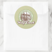 Wolf Creek Round Sticker (Tasche)