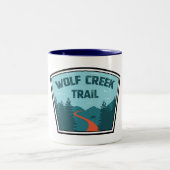 Wolf Creek Trail Dayton Ohio Zweifarbige Tasse (Mittel)