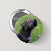 Wolf Cub Howling Button (Vorne & Hinten)