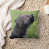 Wolf Cub Howling Kissen (Decke)