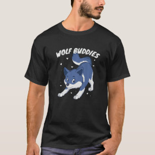 Wolf Cub Wolf Pack Howling Wolf Buddies Wildlife N T-Shirt