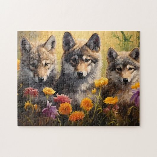 Wolf Cubs Puzzle (Horizontal)
