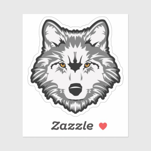 Wolf Custom-Cut Vinyl Sticker (Blatt)
