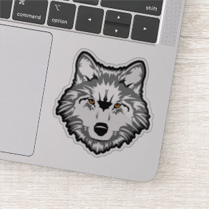 Wolf Custom-Cut Vinyl Sticker