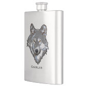 Wolf Custom Flask Flachmann (Links)