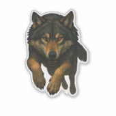 Wolf Cut-out Sticker (Vorderseite)
