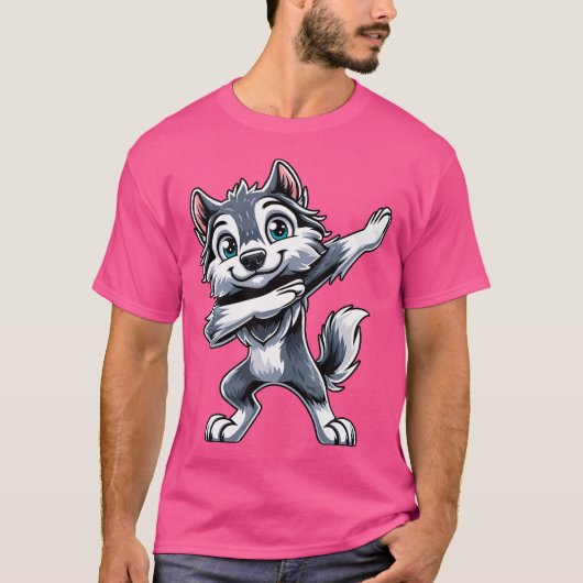 Wolf Dabbing Wolves T-Shirt (Vorderseite)