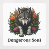 Wolf Dangerous Soul Etiketten (Design 2)