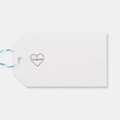 Wolf Danke Baby Shower Geschenk Etikett Geschenkanhänger (Rückseite Horizontal)