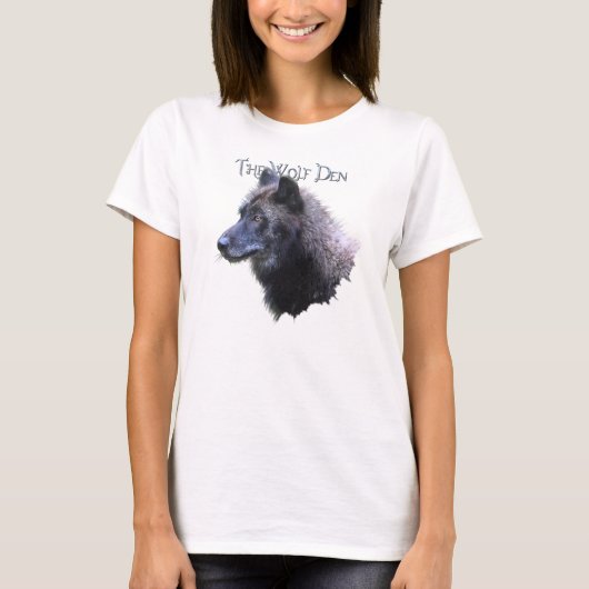 Wolf Den Gray Wolf Head Wildlife T - Shirt (Vorderseite)