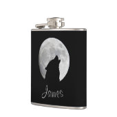 Wolf, der am Vollmond, Ihr Name heult Flachmann (Links)