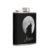 Wolf, der am Vollmond, Ihr Name heult Flachmann (Rechts)