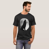 Wolf, der den Mondwolf anheult T-Shirt (Vorne ganz)