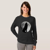 Wolf, der den Mondwolf anheult T-Shirt (Vorne ganz)